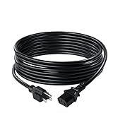 C2G/Cables to Go 03134 18 AWG Universal Power Cord (NEMA 5-15P to IEC320C13) TAA Compliant, Black (10 Feet, 3.04 Meters)