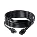 C2G 03134 18 AWG Universal Power Cord - NEMA 5-15P to IEC320C13, TAA Compliant, Black (10 Feet, 3.04 Meters)