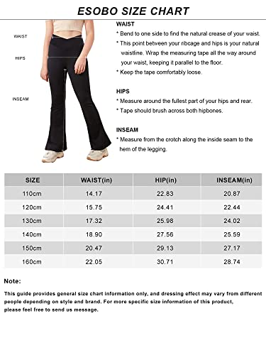 Girl's Leggings Cross High Waisted Flare Pants Yoga Bootcut Pants Solid Color Full Length Bell Bottoms #TOP2