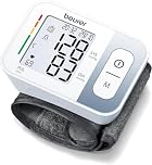 Beurer BC28 Wrist Blood Pressure Monitor With Arrhythmia Detection, Fully automatic blood pressure & pulse measurement, Colour-coded WHO risk indicator, Certified medical device