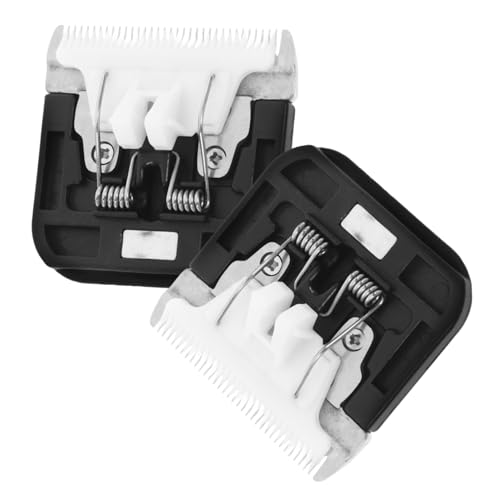 Outanaya 2Pcs Pet Trimmer Blades for Electric Dog Grooming Clippers Replacement Blades for Fine Hair Trimming Around Paws Eyes Ears Convenient Practical Dog Grooming Equipment