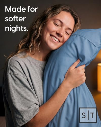 Image of Sleepy Town Twin XL Size Bed Sheets - 3 Piece - Twin XL Sheet Set - Extra Soft, Comfy & Cooling - Easy Care - Shrinkage, Wrinkle & Fade Free - Brushed Microfiber - Deep Pocket Bed Sheets (Denim Blue)