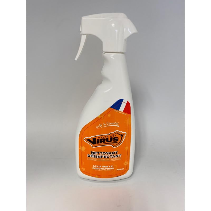 Nettoyant bactéricide toutes surfaces - Venteo - Orange - Adulte - Nettoyant à traitement virucide et fongicide - Lot 4-750ml