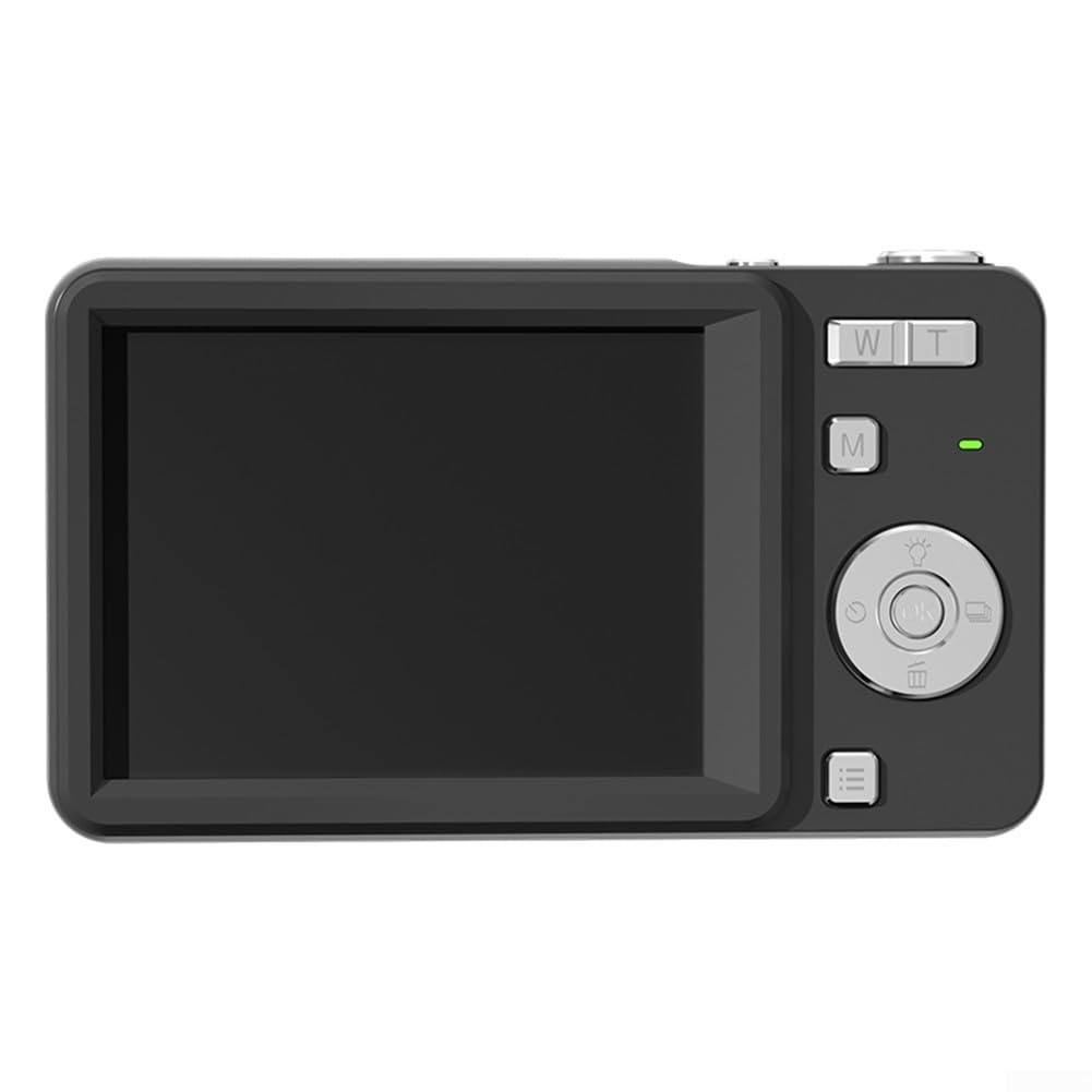 Schiebe-Digitalkamera, 64 MP, 16-facher Zoom, 4K-Video, kompaktes Slider-Design, mit Autofokus, für Studenten, Fotografie-Enthusiasten, Reisen (schwarz)