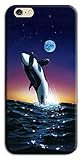  Mixroom - Carcasa trasera de TPU y silicona blanda para iPhone 5 / 5S fantasía Orca N1114