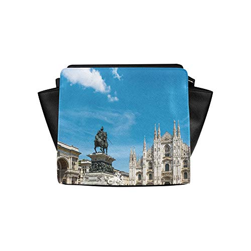 Crossbody Bag Organizer Unusual Beautiful Milan Cathedral Satchel Bag Crossbody Bags Travel Bags Duffel Shoulder Bags Luggage For Lady Girl Women Ladies Crossbody Bags