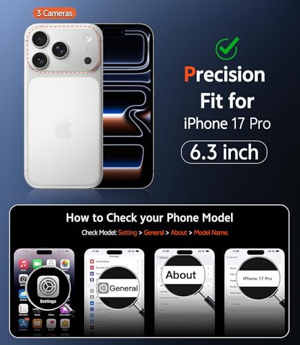 Image of FNTCASE for iPhone 2026 Pro / 17 Pro Case Magnetic with Screen Protector