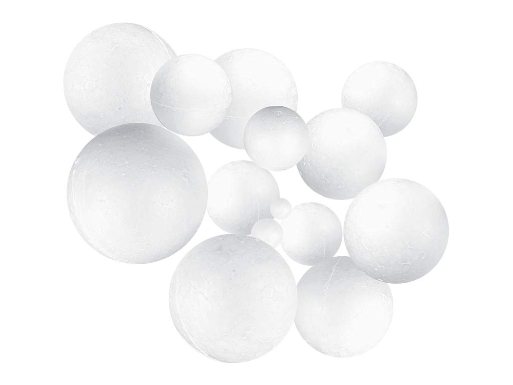 Polystyrene Balls 150mm Foam Balls for Crafts, Cupcakes, Craft Modelling Polystyrene Spheres 3 Units
