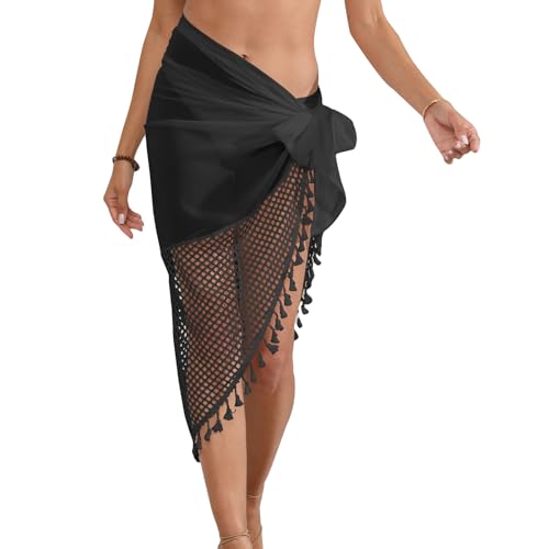 Tiakay Sarong Court Enveloppant de Plage pour Femme | Jupe de Maillot de Bain avec Panneau de...