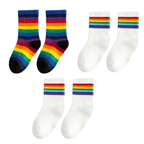 Calcetines de algodón transpirables para niños lote de 3 pares para uso diario cómodo