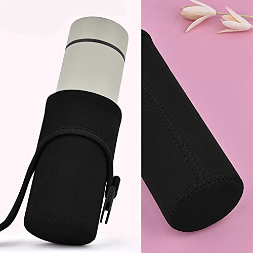 Zwart Water Cup Beschermhoes met verstelbare riem Draagbare opknoping Waterfles Cover Tas Travel Waterfles Accessoires… - Afbeelding 6
