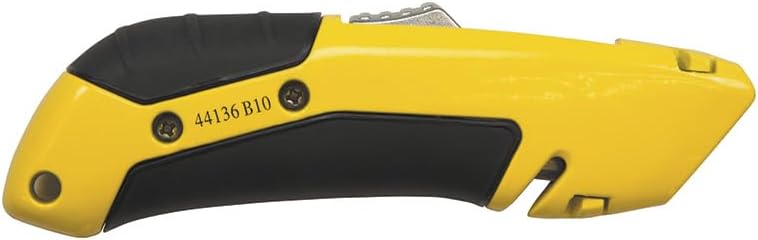 Klein Tools 44136 Utility Knife, Heavy Duty Self-Retracting Box Cutter and Crafting Knife with No-Slip Grip, Wire Stripping and Lanyard Hole