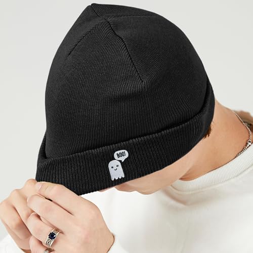 Image of Cool Graphic Beanie for Men and Women - Black