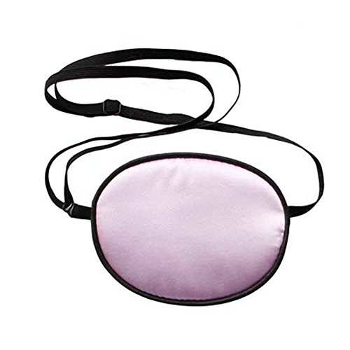 EUBUY Pirate Eye Patch,No Leakage Smooth Soft and Comfortable Elastic Natural Silk Eye Patch for Kids Infants Lazy Eye Amblyopia Strabismus Pink