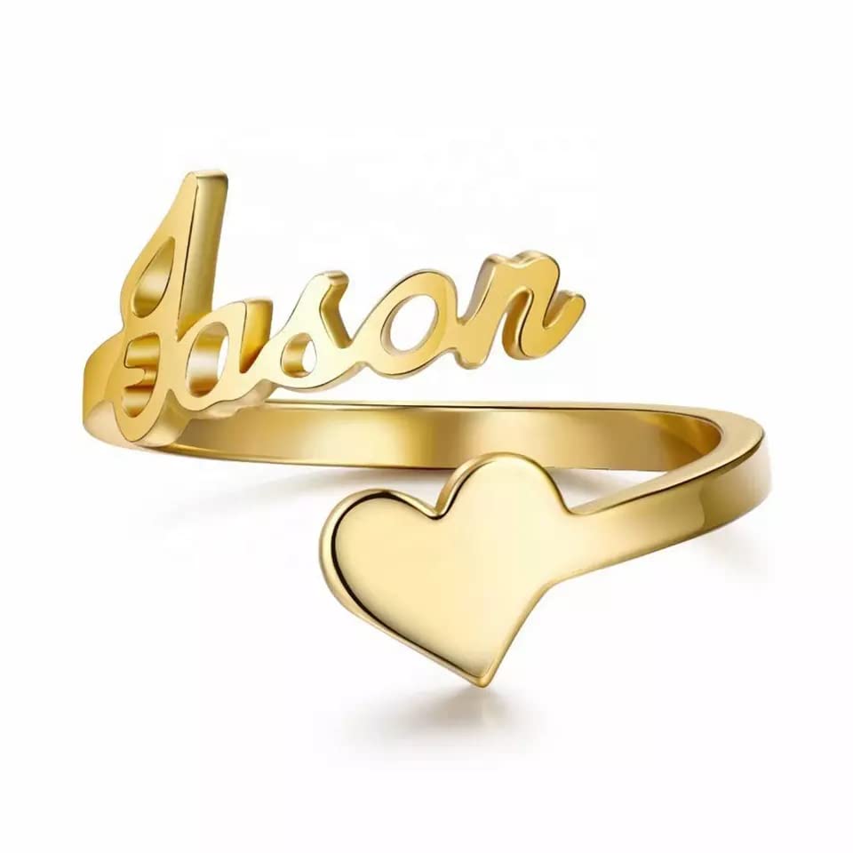 Seasons Kreation New Customize Name Ring,Gift Jewelry Custom Open Heart Ring Adjustable Customized Name Ring With Heart Single Name, For Womens - One Size (B0BKGVRK8Q) Amazon Price History, Amazon Price Tracker