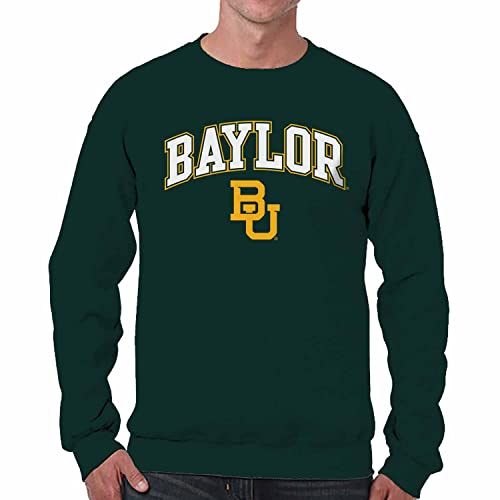 Image of NCAA College Sweatshirt Fleece Crewneck Pullover for Men and Women | Officially licensed NCAA college gameday crewneck pullover - 9 oz fleece lined sweatshirt with arch and logo design