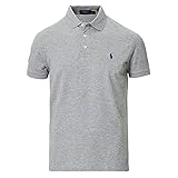 Polo Ralph Lauren Ralph Lauren Poloshirt small pony, Custom Fit, NEU verschiedene Farben, OVP (M, Grau / schwarz Pony)