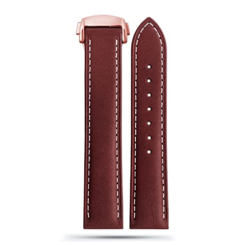 Correa de reloj SAAWEE para Omega Seamaster 300 marrón de 19 mm a 21 mm