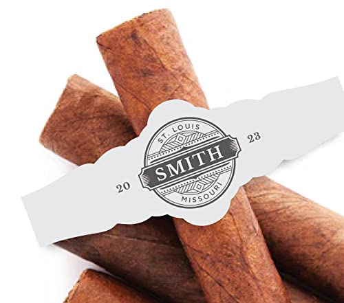 Elleedees Custom Cigar Bands, Set Of 16 Labels, Wedding Party Favors cover