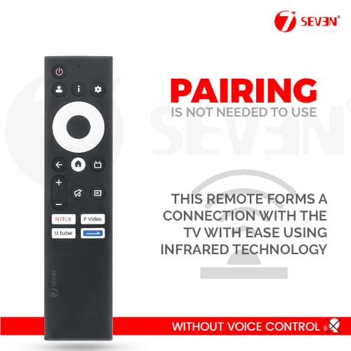 Image of 7SEVEN Compatible with Sansui Google TV Remote Control Suitable for JSWY32GSHD JSW43GSFHD JSW55GSQLED JSW70GSUHDFF Model Smart 4K LED FHD UHD QLED HD Ready Television Without Voice Command