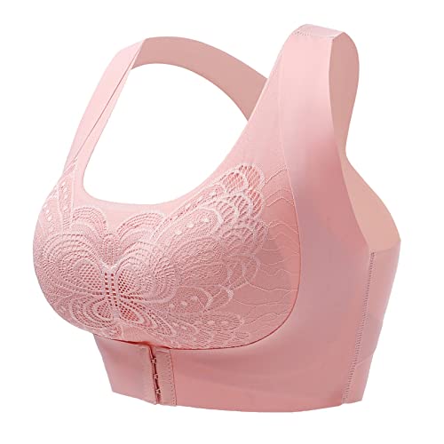 DUHGBNE Brasier push up para mujer, brasier sexy de control de encaje, brasier de control firme,...