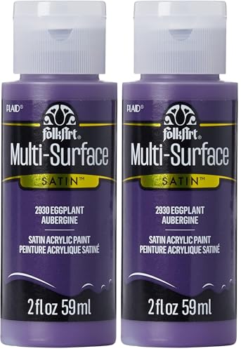 Image of FolkArt Multi-Surface Paint in Assorted Colors (2 oz), 2930, Eggplant (Pack of 2)