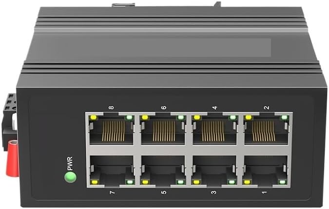 Industrial 8-Port Megabit Ethernet Unmanaged Plug and Play