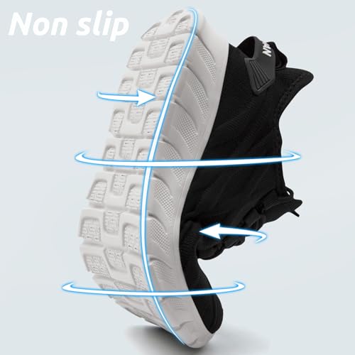 Image of Men Running Shoes Tennis Walking Gym Slip On Workout Athletic Fashion Sneakers Lightweight Breathable Sport Jogging Casual Shoe