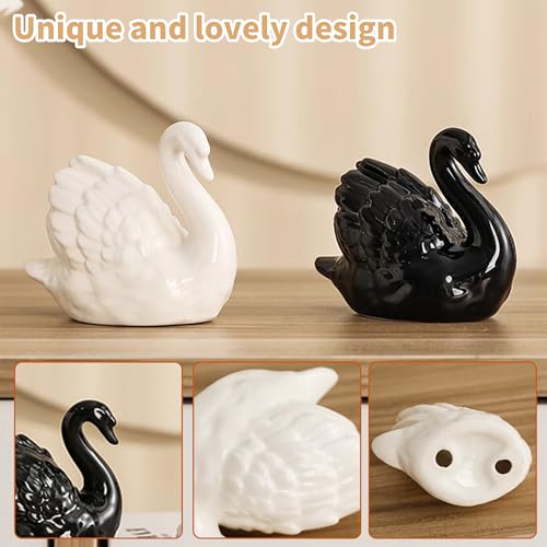 Tapas decorativas para pernos de inodoro que ocultan los tornillos con hermosos cisnes 5