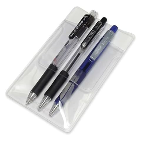 QMET Pocket Protector, Classic Transparent 12 Pack Cover