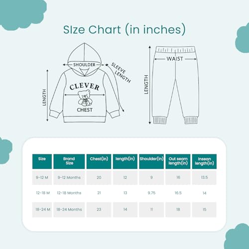 Image of Kidbea Premium Organic Cotton Unisex Baby Winterwear Co-ord Set | Soft, Warm & Classy Outfit for Boys & Girls | Warm & Cozy Fit for Infants kids