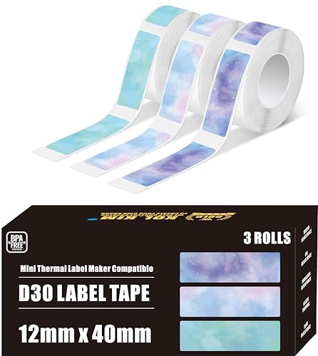Image of D30 Labels for Phomemo D30 Labels Tape for NADA Print N10 Printer 12mm*40mm