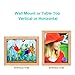 RPJC 8x10 inch Picture Frame Made of Solid Wood High Definition Glass for Table Top Display and Wall mounting photo frame Natural