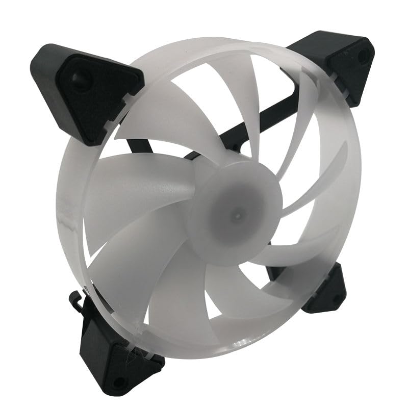 Image of SANCY 120mm RGB Air Cooler Fan for PC Cabinet, Low Noise 4-Pin Computer Case Cooling Fan, High Airflow RGB LED Cabinet Cooler for Gaming Desktop Computer Case & CPU Cooling - Black