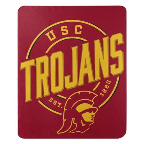 Northwest NCAA USC Trojans Unisex-Adult Fleece Throw Blanket, 50" x 60", Campaign
