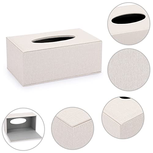 Sumnacon ULSMC00850 Tissue Box Cover Rectangle Linen Tissue Box,Stylish Tissue Box Holder thumb #3