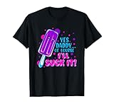 Yes Daddy Vaporwave Aesthetic Submissive E-Girl T-Shirt