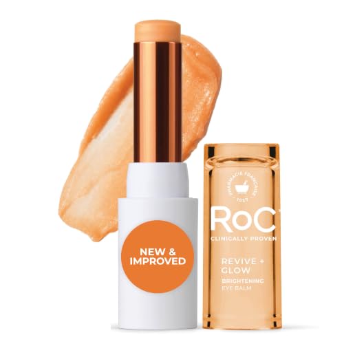 RoC Multi Correxion Revive + Glow Eye Balm with Vitamin C (0.14 oz) + Retinol Eye Cream Packette