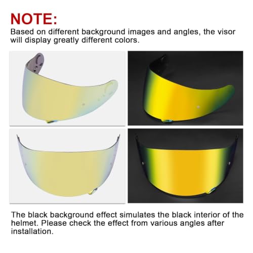 Image of PSLER Shatterproof Helmet Visor for GT Air GT Air 2 Neotec-1,Deep Gold | Impact-Resistant ,UV400 Protection, Motorcycle Tinted Face Shield Replacement for GT Air GT Air 2 Neotec-1 CNS-1 TC-5 TC-9
