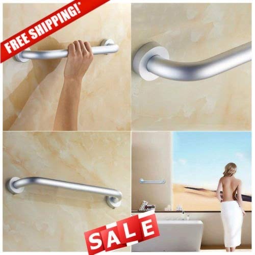BESTOMZ Grab Bar for Showers Grab Rail Bathroom Hand Grip Wall Mounted Toilet Shower Grip Bar 30cm - Thumbnail 6