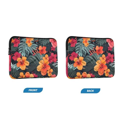 Funda para laptop 13-14 pulgadas con diseño tropical Hibiscus miniatura 2