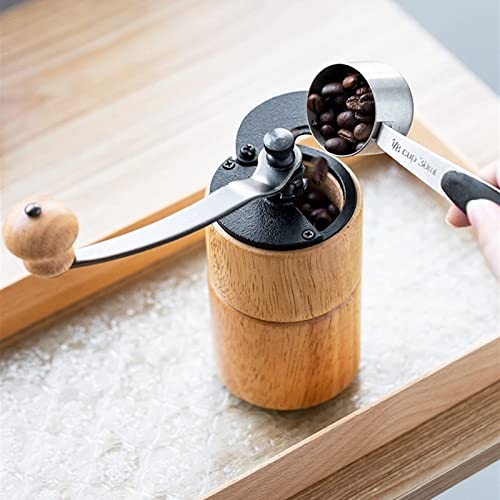 SXLCKJ Manuelle Kaffeemühle für den Außenbereich, verstellbares ganzes Holz, rutschfeste manuelle Kaffeemühle… – Bild 7