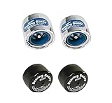 Bearing Buddy 1980A - USA-Made Chrome Plated Bearing Protector with 19B Bra & Blue Grease Indicator - Wheel Bearing Protectors for Boats, RVs, & More - Only Fits Hubs with 1.980” Inside Diameter