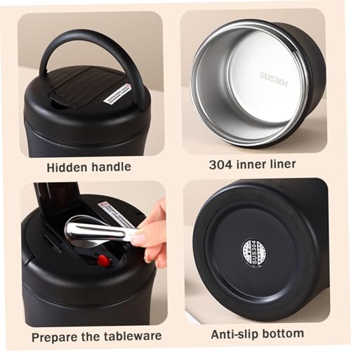 Termo para comida caliente de acero inoxidable de 40 oz que evita usar el microondas 5