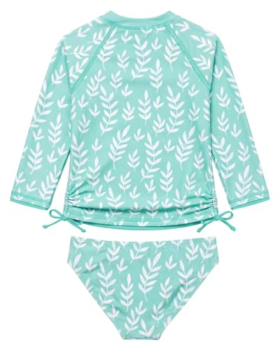 Image of weVSwe Girls Rash Guard Set 2-Piece UPF 50+ Sun Protection Swimsuit 2T-14 Years