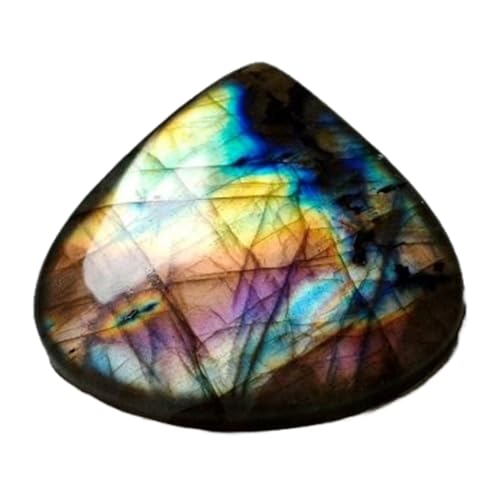 Cabochon labradorite naturelle poire 38mm parfait pour réussir vos sertissages plats DIY