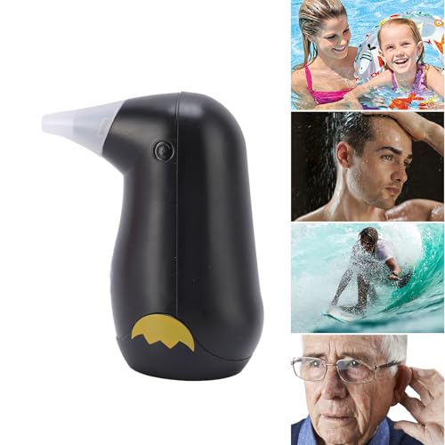 Ear Dryer Ear Blow Dryer Swimmers Ear Drier Swim Ear Blower for Adult and Kids Swimming, Showering (Black) - Thumbnail 4