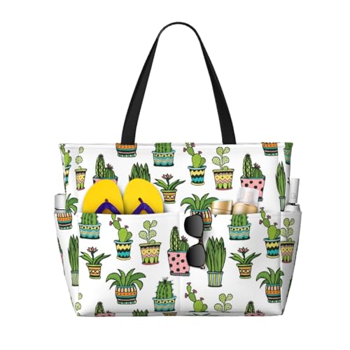 Sac de plage grand luxe Coloré Assez Succulent, sac à bandoulière d'été raffiné avec poignées