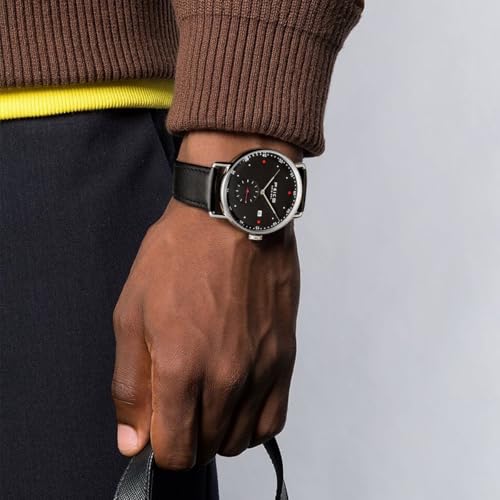 Image of FEICE New Men's Automatic Watch Unisex Classic Bauhaus Mechanical Watch Curved Mirror Waterproof Casual Dress Watches with Leather Bands -FM506