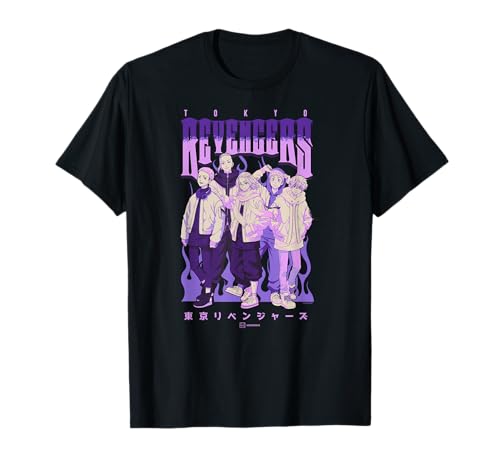 Tokyo Revengers Character Group Purple Flames Anime Camiseta